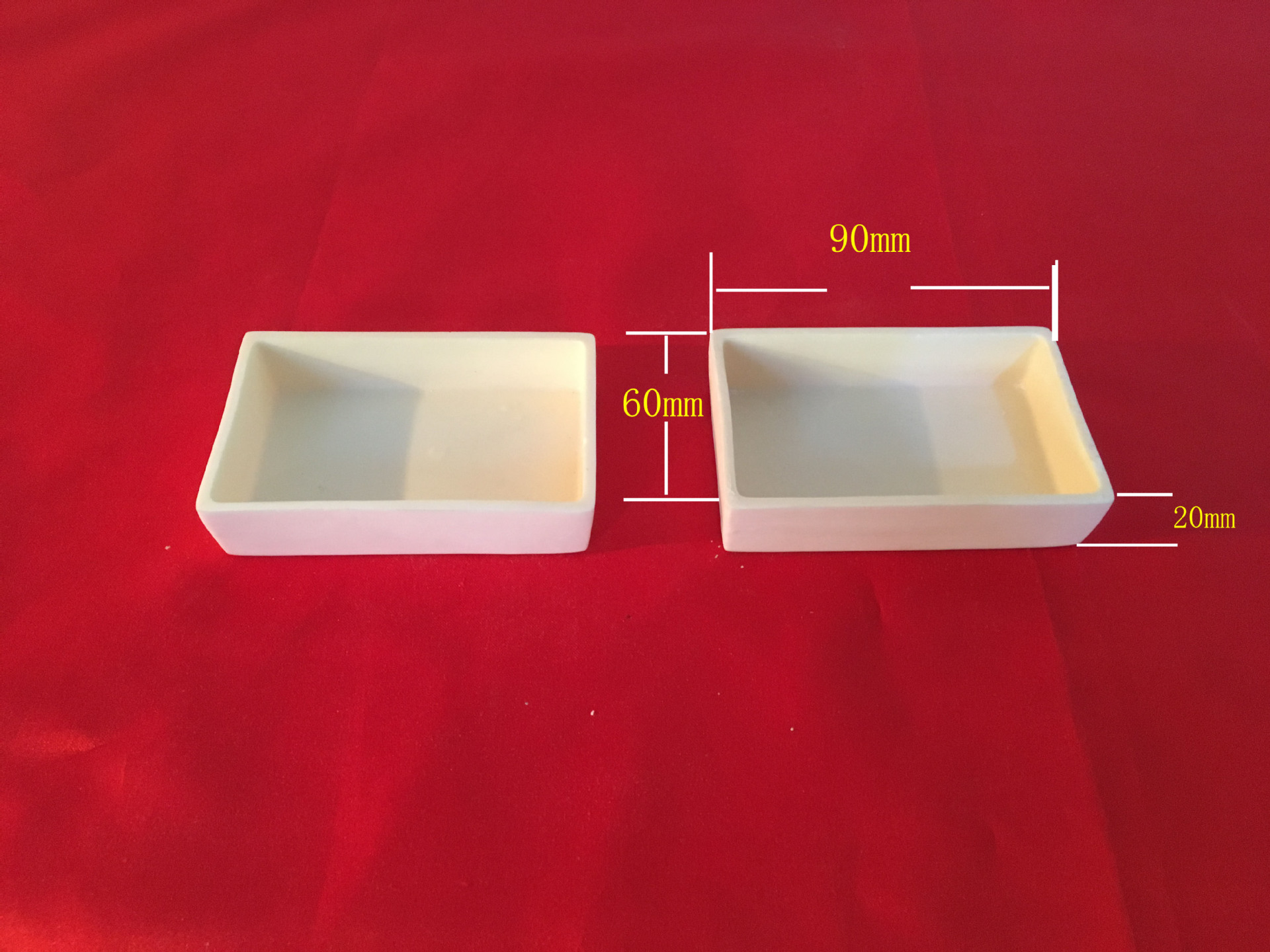 99刚玉坩埚90*60*20刚玉方舟高铝方瓷方舟