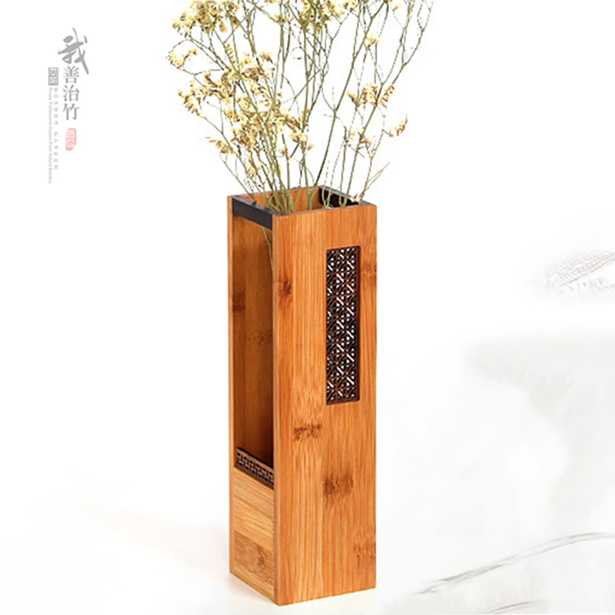 厂家直供竹花器 竹花钵 竹花瓶 插花竹器 插花器具 竹摆饰 定制