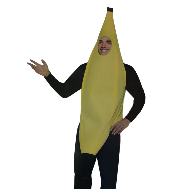 水果香蕉服装万圣节成人儿童cosplay服装舞台表演水果游戏服