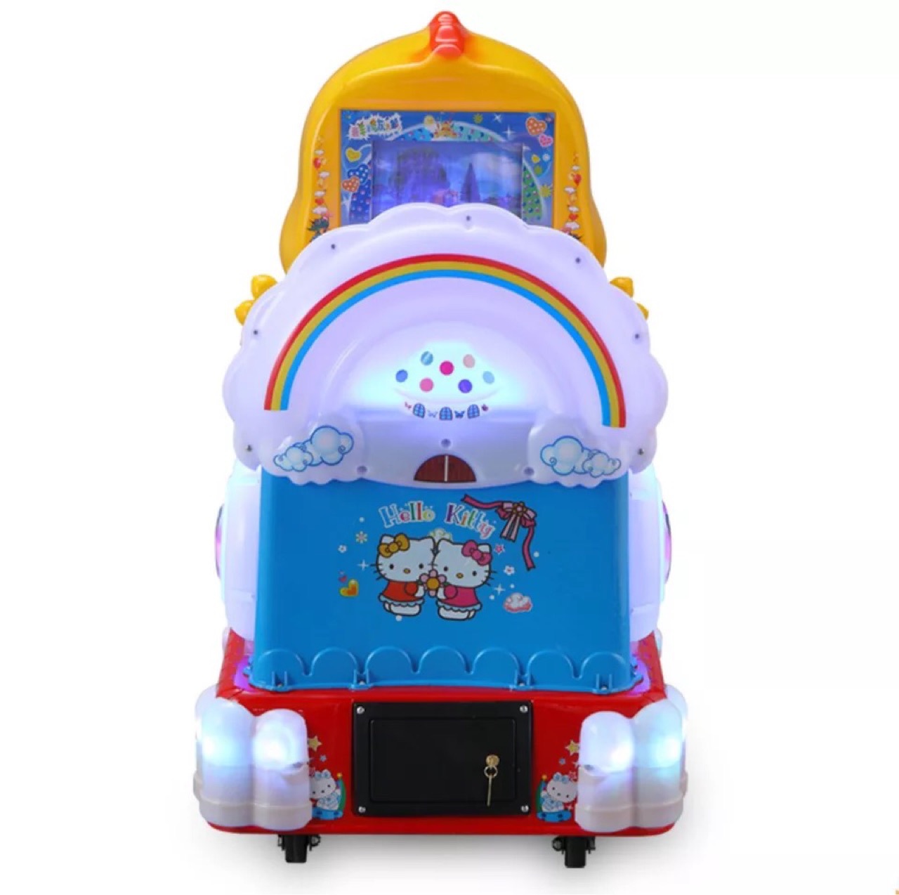 摇摇车新款2018投币音乐画屏小孩摇摇乐小恐龙儿童电动摇马摇摆车