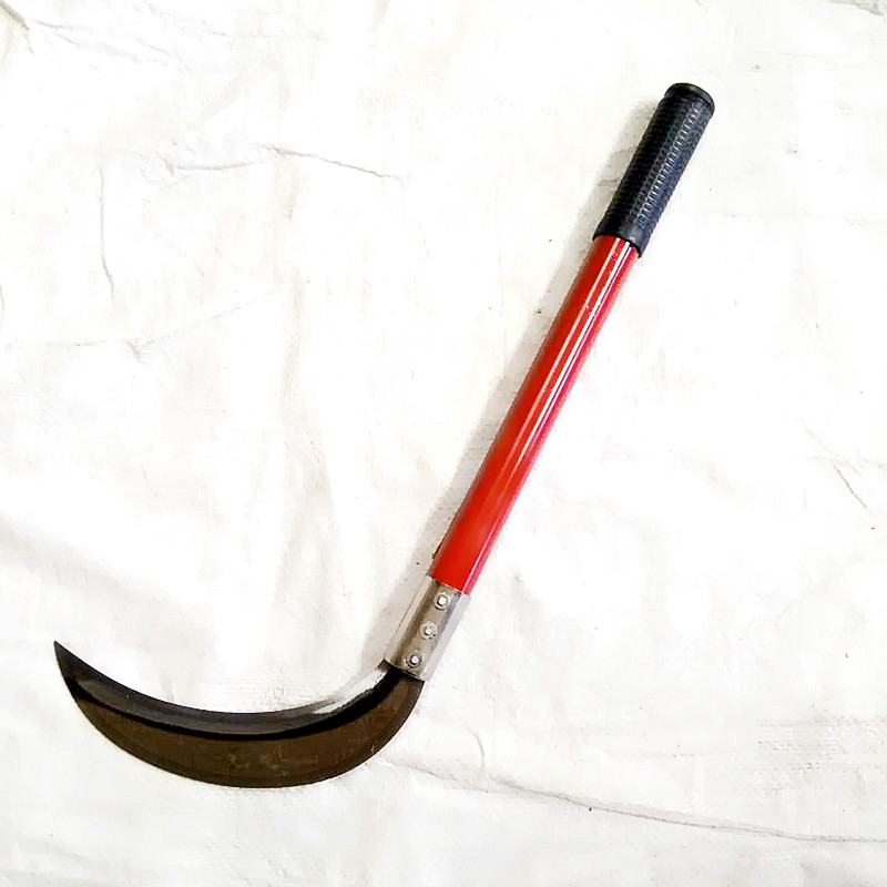 镰刀 野粟小月牙农用刀具厂家直销月牙镰刀弯刀铁柄本色勾刀