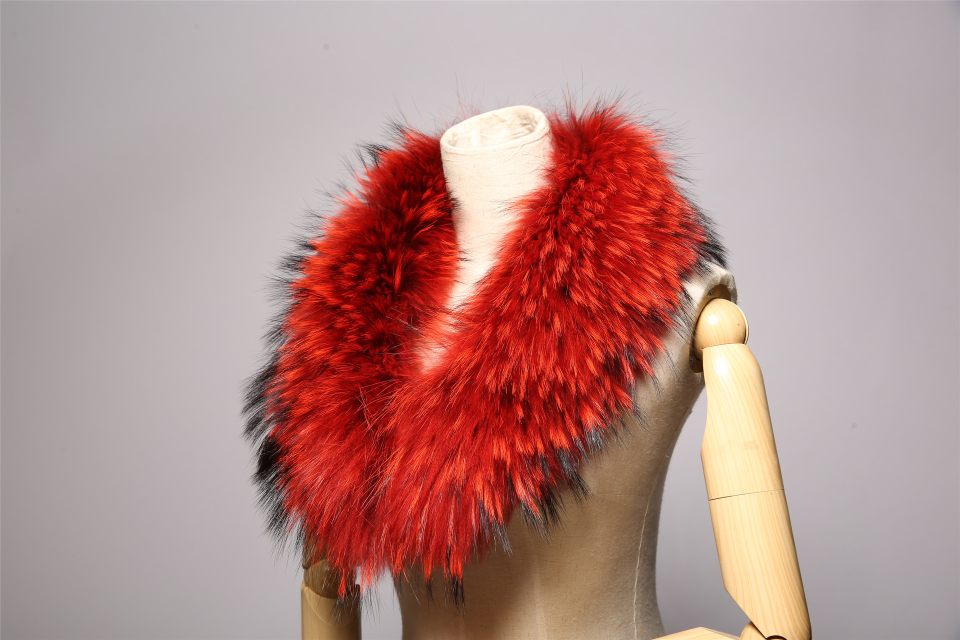 时尚休闲翎毛领子 外套女士短款红色毛领 纺织服装辅料毛领可定做