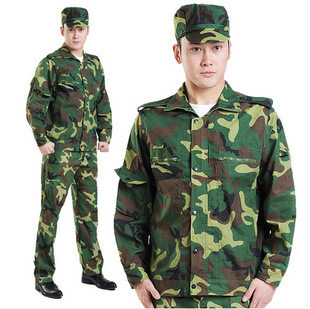 郑州批发 97式丛林迷彩服 学生军训迷彩服 军训服量大从优