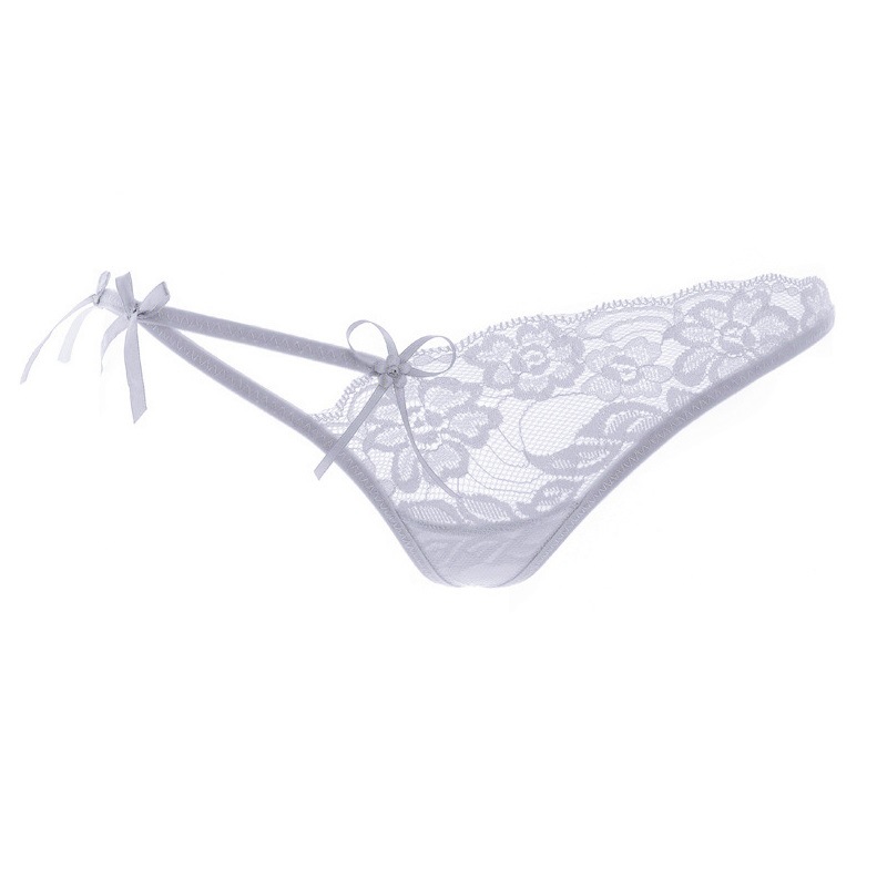 wish 天使性感蕾丝丁字裤 女诱惑网纱蕾丝t裤 低腰内裤 sexy