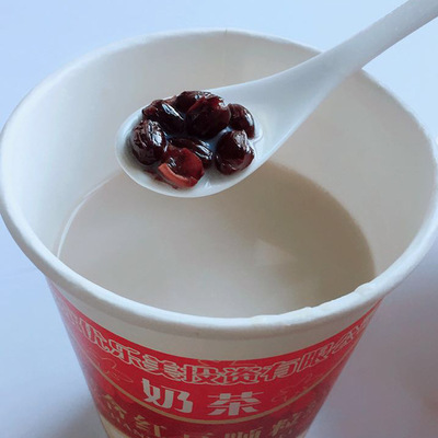 厂家批发2018年 30杯*58克杯装奶茶 红豆奶茶 红豆颗粒奶茶约吧