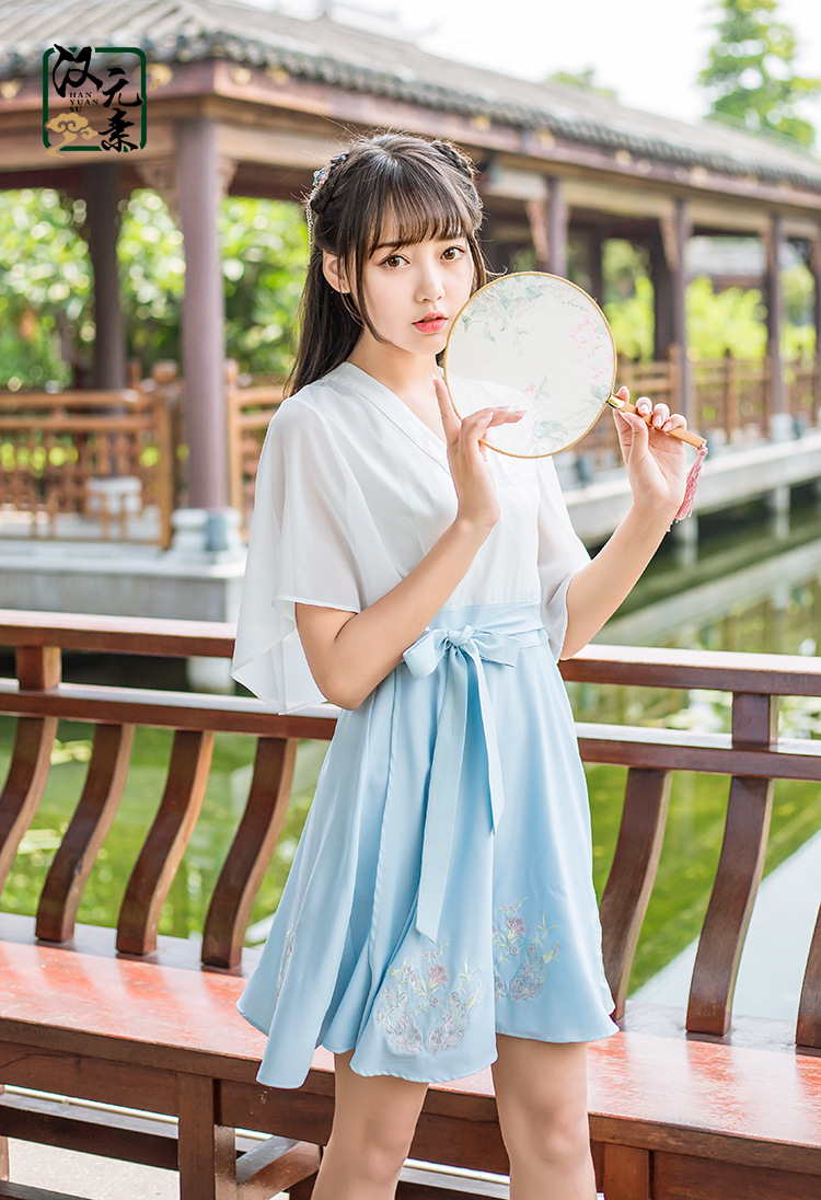 刺绣连衣裙_原创女古装日常刺绣复古连衣裙夏季2017 - 阿里巴巴