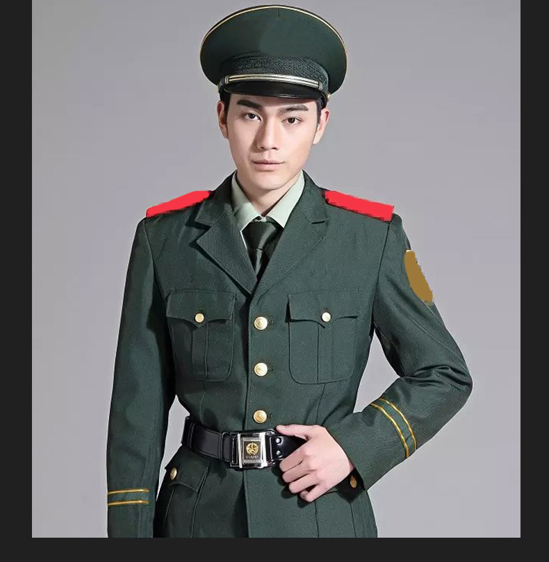 武j士b春秋常服套装 军绿色套装