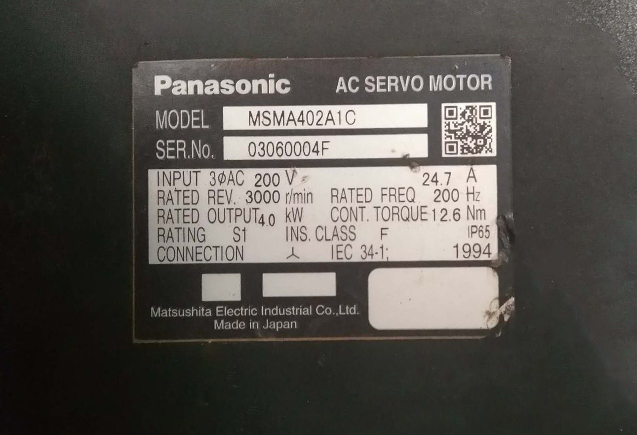 松下伺服电机 msma402a1c 二手(询价)