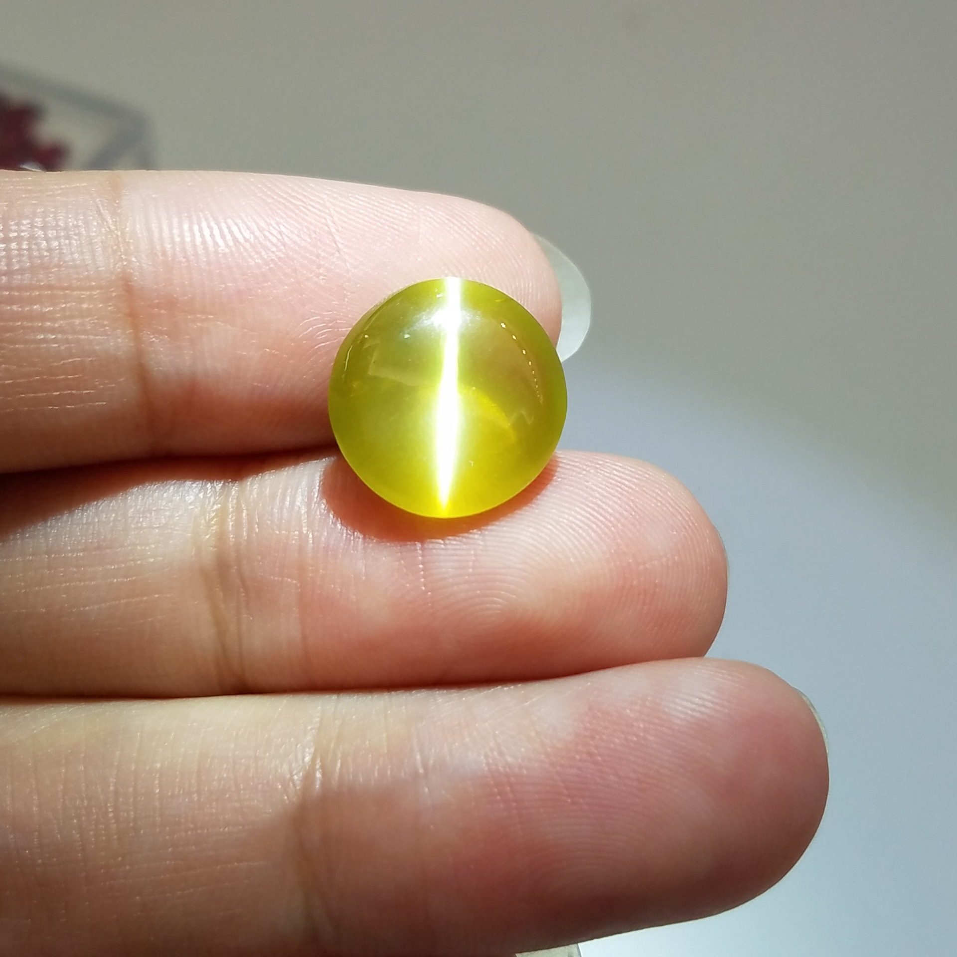 精品金绿猫眼石10.04克拉 带grs国际证书 收藏品