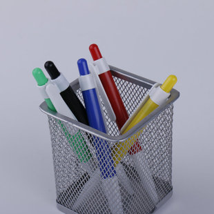 定制彩色塑料笔杆广告促销办公原子笔按动圆珠笔商务学生批发912