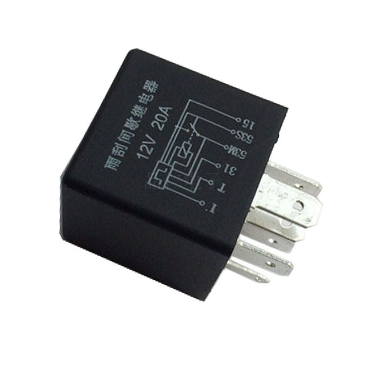 汽车客车雨刮间歇控制器 继电器 vd-yjk203 6插 20a 12vdc