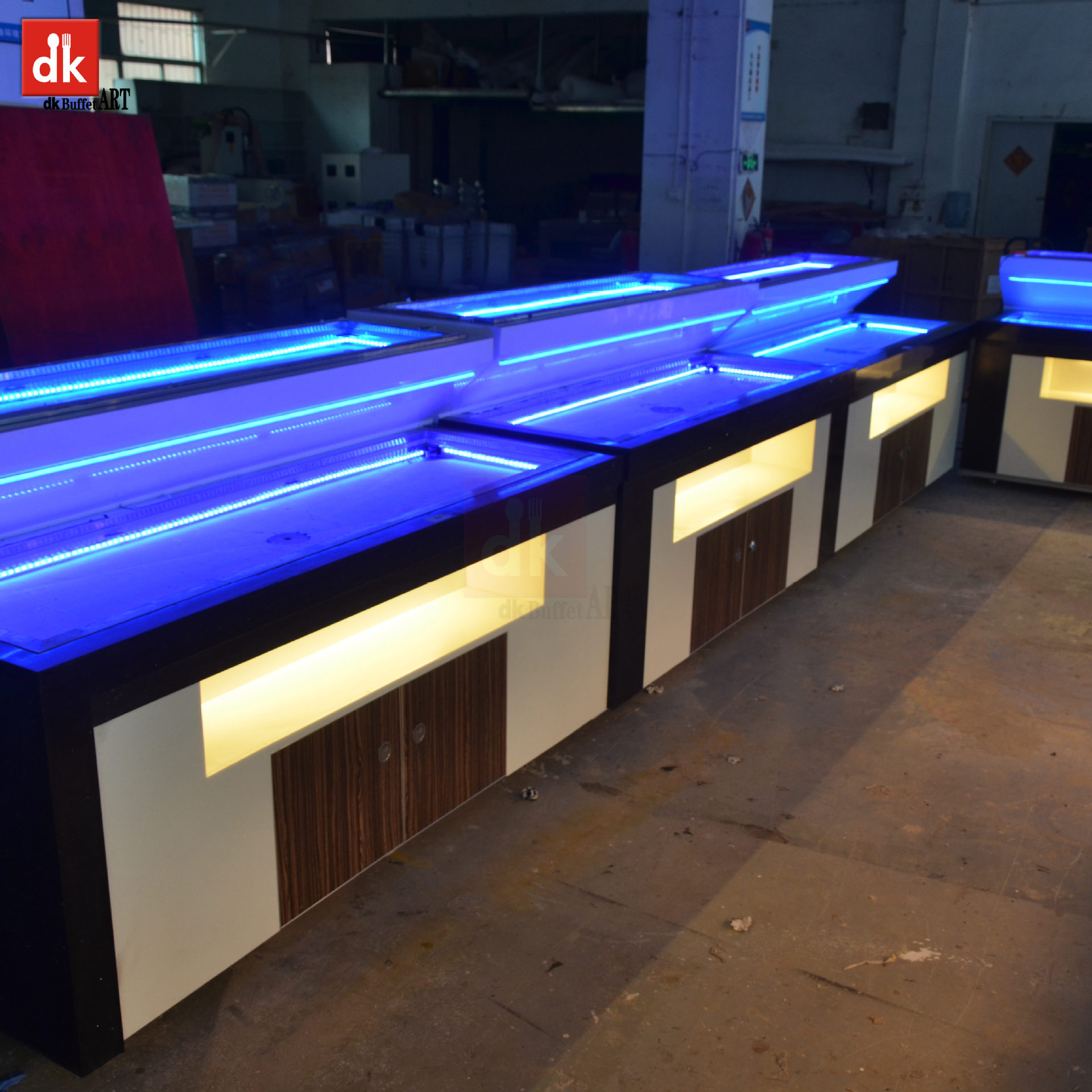 双层冰池制冷自助餐台 自助餐台酒店 自助餐展示台-阿里巴巴