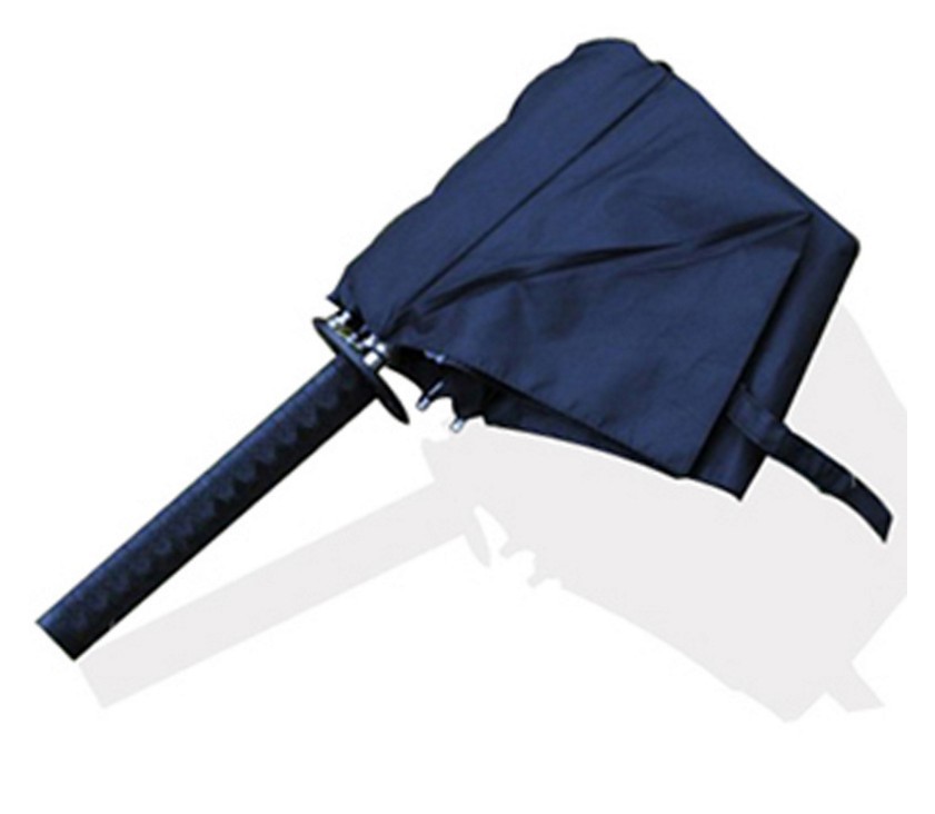 剑伞 三折武士伞 短款武士雨伞 晴雨伞一件代发