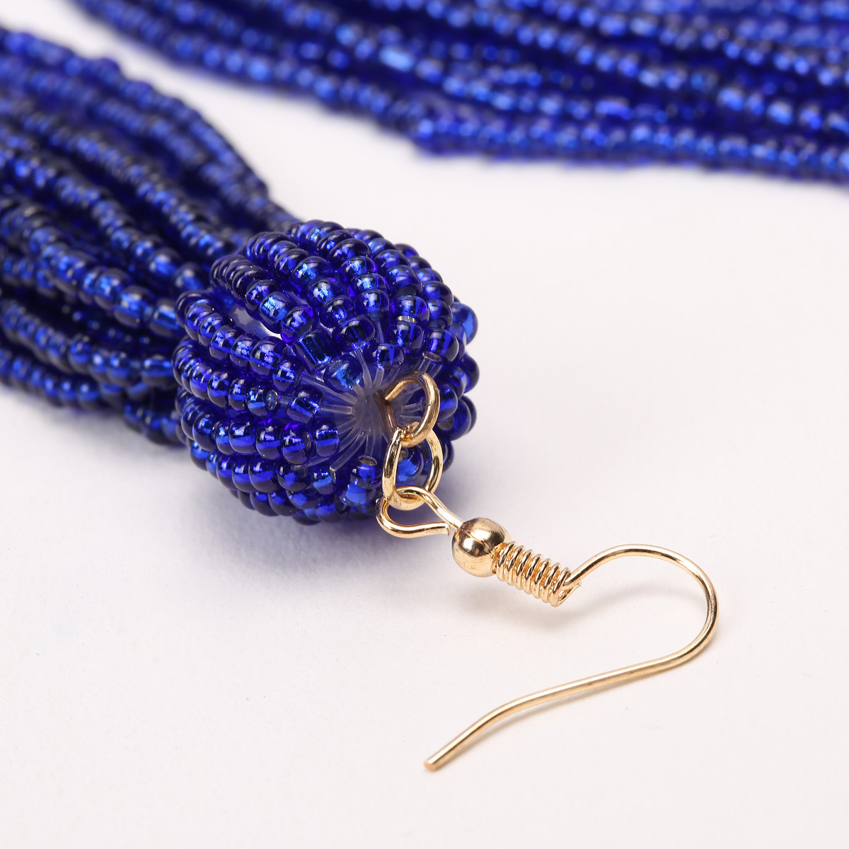 欧美时尚饰品 波西米亚透明水晶耳饰 名族风米珠吊坠耳环 清仓