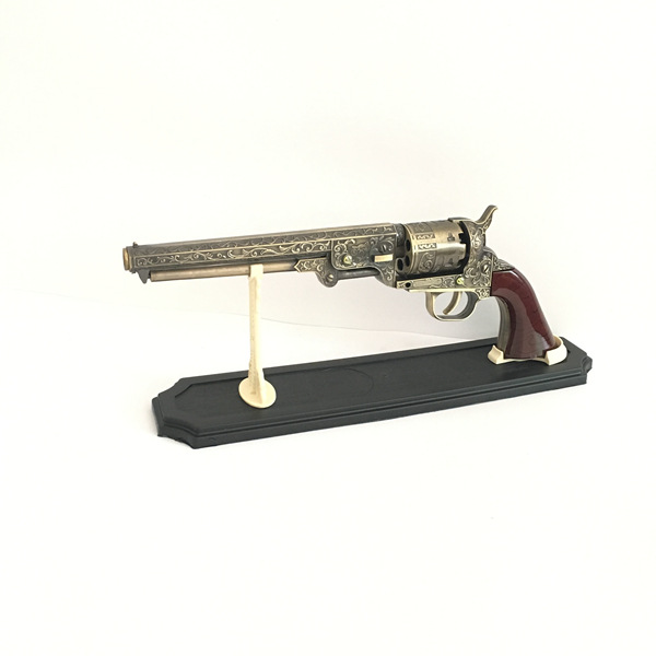 欧式洋枪金属军事工艺品摆件打火机 道具柯尔特1851左轮手枪模型