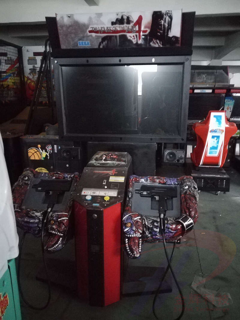 室内大型电玩娱乐设备生产厂家|55寸鬼屋4代枪击娱乐游戏机直销