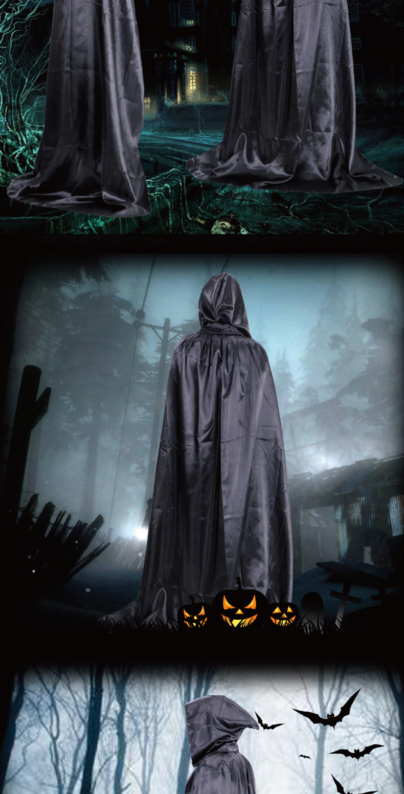 圣威达 万圣节cosplay披风 死神巫师魔法披风斗篷化妆舞会cos服装