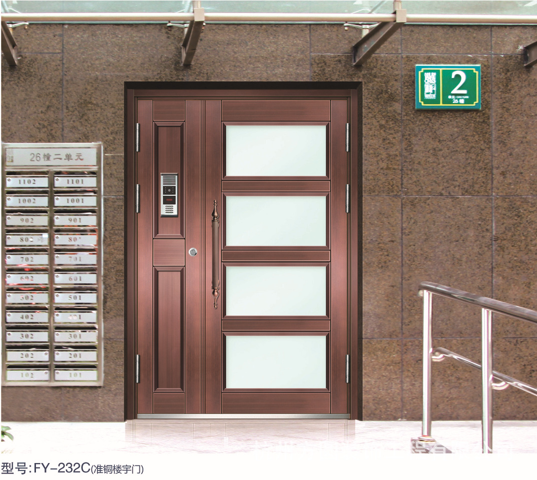 老旧小区单元门定制配套楼宇对讲功能密码刷卡钥匙开门可全国安装