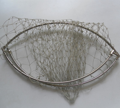 批发速干手工编织球拍大力马球拍鱼线可折叠圈抄网头网兜鱼护网圈