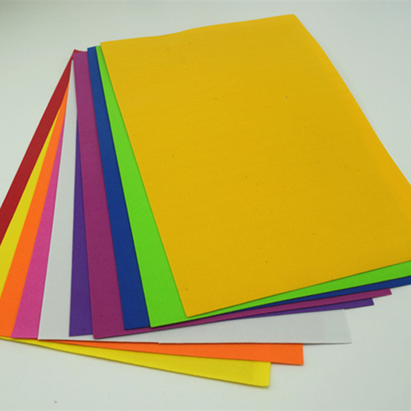 低价批发16k儿童diy美术海绵纸 手工纸 泡沫纸学生办公文具礼品
