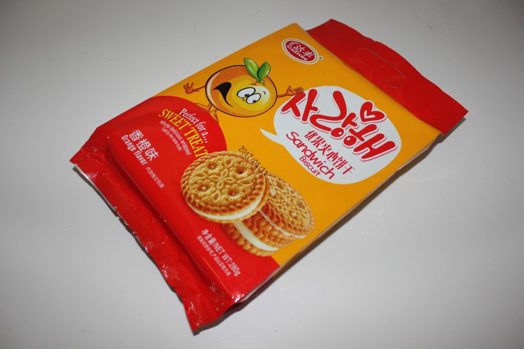 香橙味优果夹心饼干280克*15包 休闲零食大礼包厂家批发贴牌代工