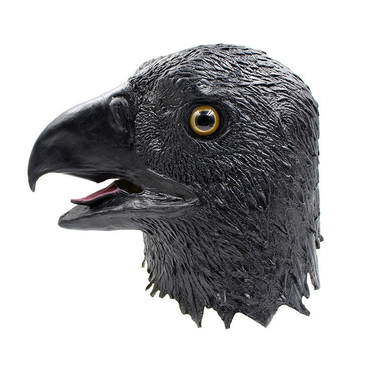 老鹰面具 翱翔太空白鹰头套 整蛊逼真面具酒吧cos吓人厂家批发