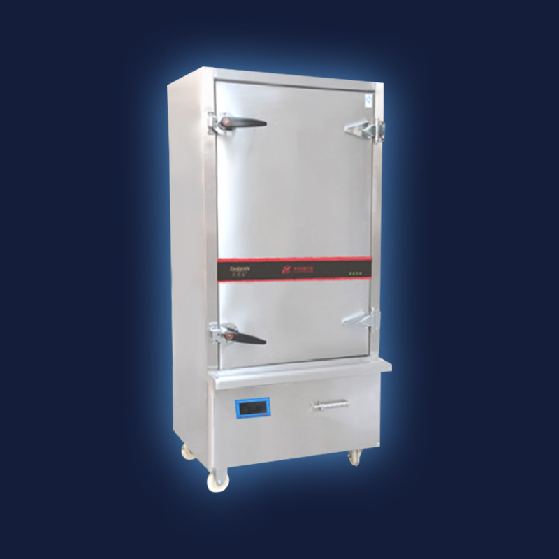 商用电磁单门蒸饭柜酒店12盘蒸饭车不锈钢海鲜蒸柜智能蒸箱