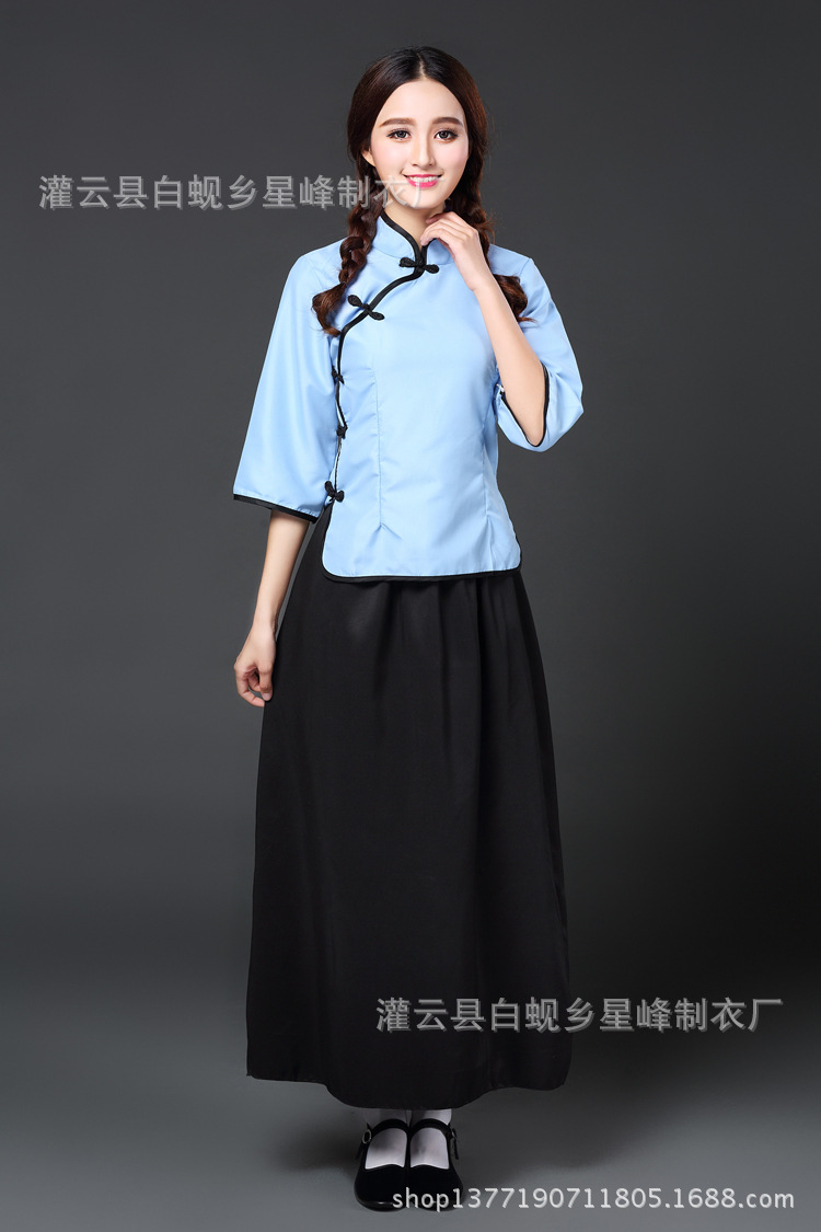 x1937民国学生套装校服制服五四青年女装毕业季班服演出批发定做