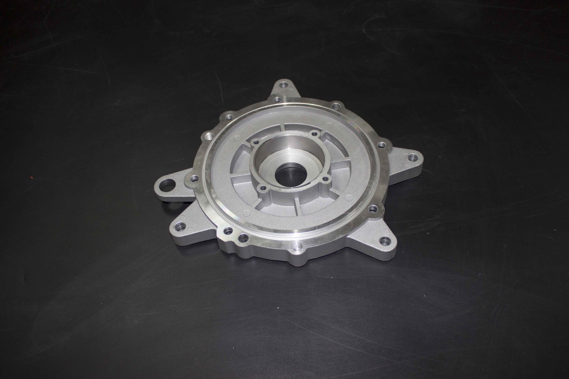 工厂定制铝合金电机压铸模铝端盖 车床加工江淮机座铝合金前端盖