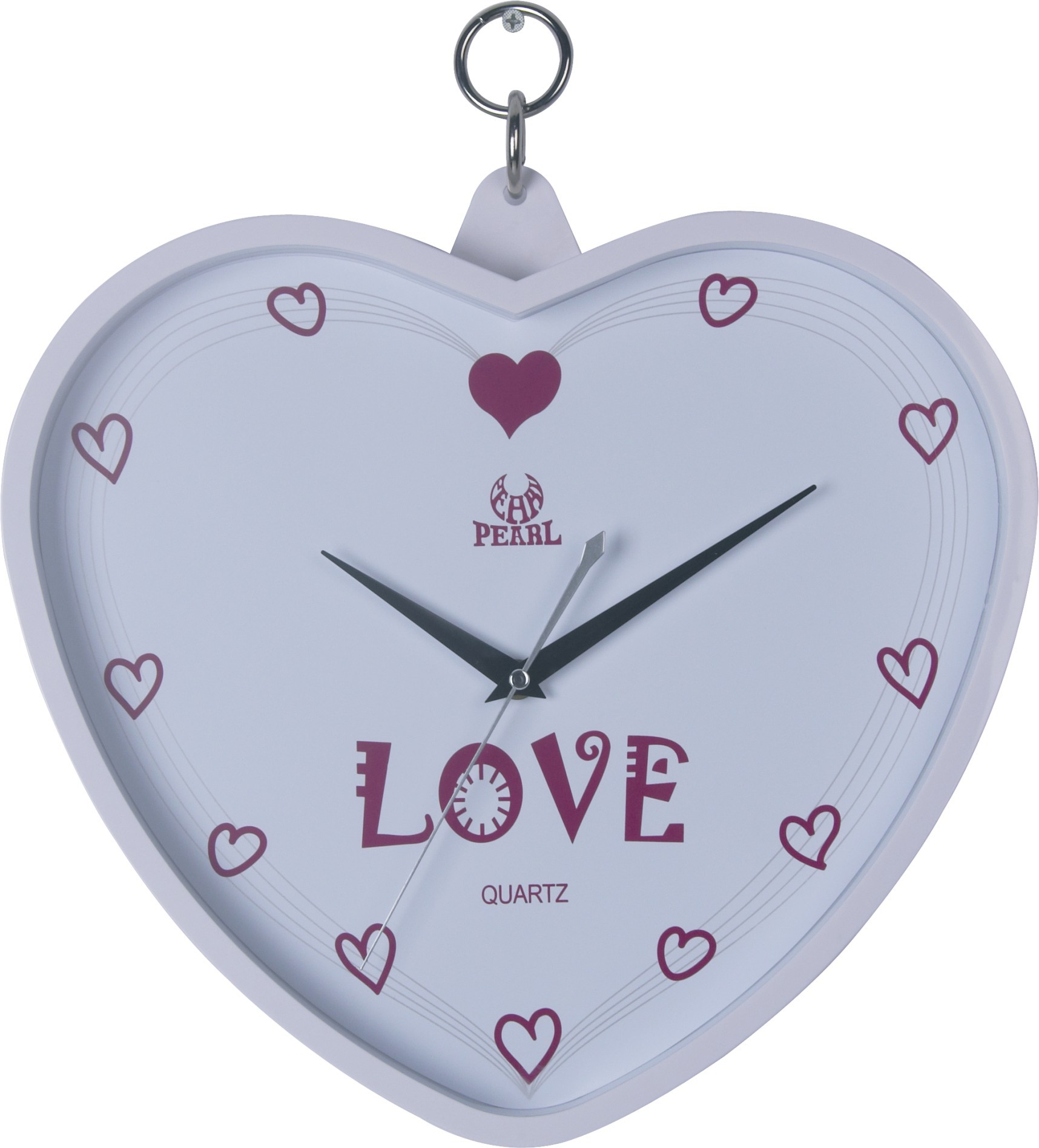 时尚家居装饰挂钟 心形挂钟 爱心挂钟 新款创意挂钟 爱心儿童挂钟