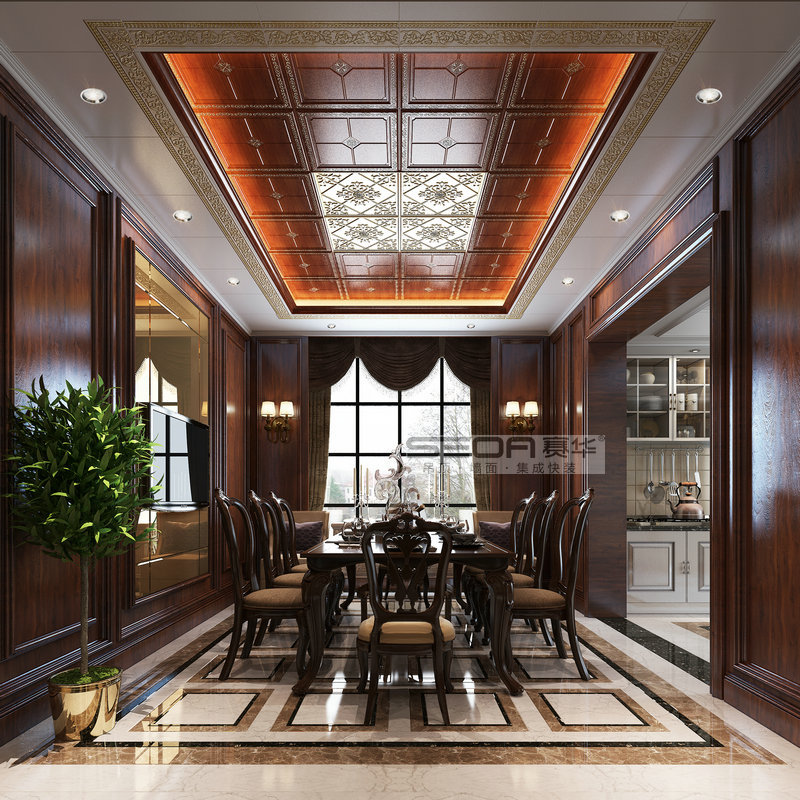 餐厅吊顶01