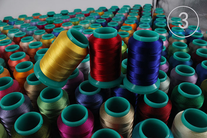 樱花牌 75d/2人造丝绣花线 75d人丝线 美观耐久性 高速电脑绣花机