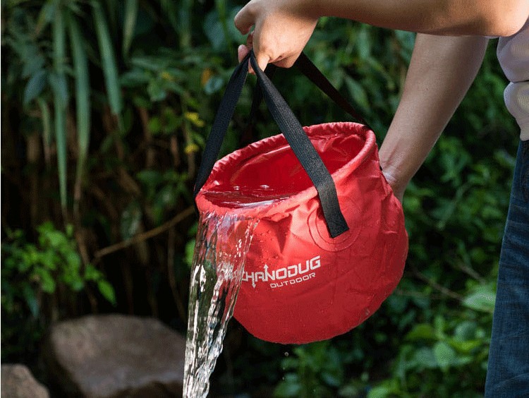 户外旅游泡脚28l折叠水桶加厚水桶便携式泡脚桶旅行携带洗脸盆