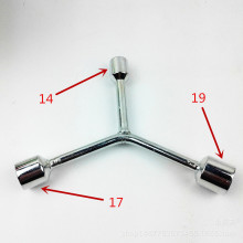 地摊货源三叉扳手 45#钢手动维修工具 Y型六角三叉套筒扳手