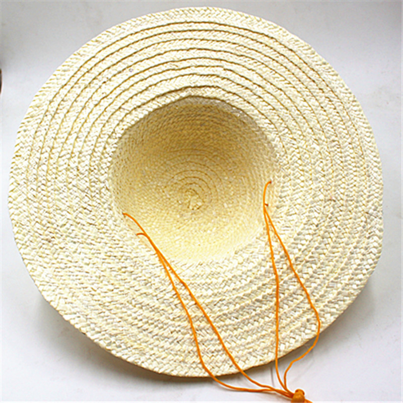漂白麦秸草帽批发供应 夏天遮阳帽农民太阳帽 上海北京草帽