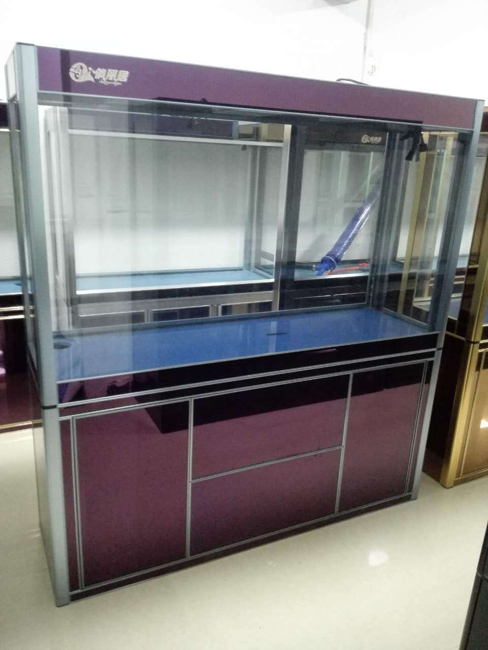 【厂家直销】铝合金超白鱼缸水族箱隔断屏风缸龙鱼缸 尺寸可订制