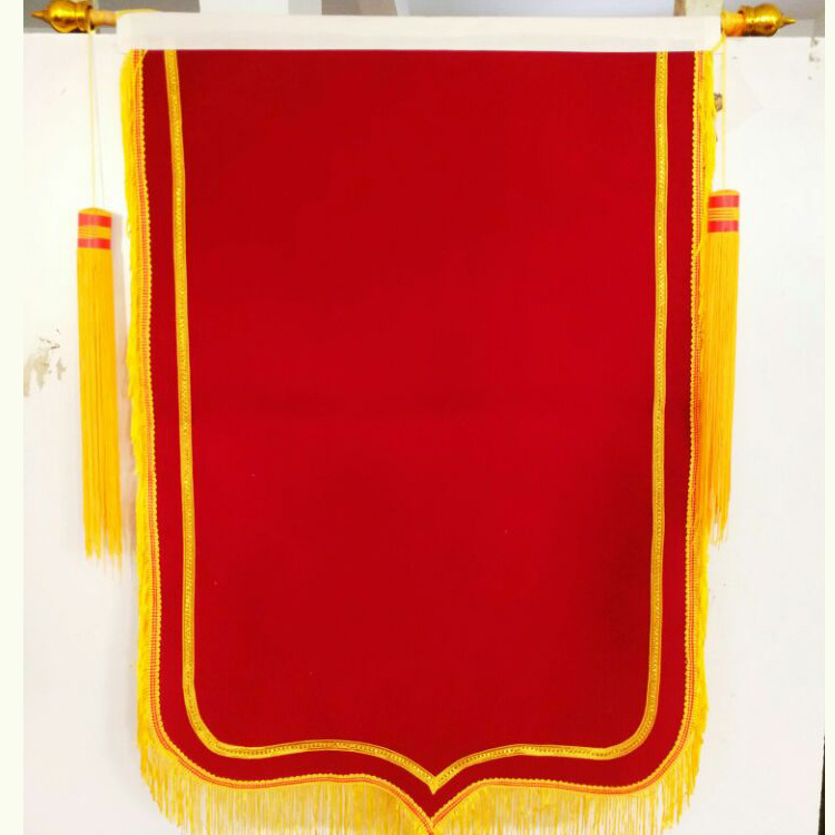 锦旗厂家直销 批发空白平绒锦旗绶带 乐乐旗帜红色锦旗定制
