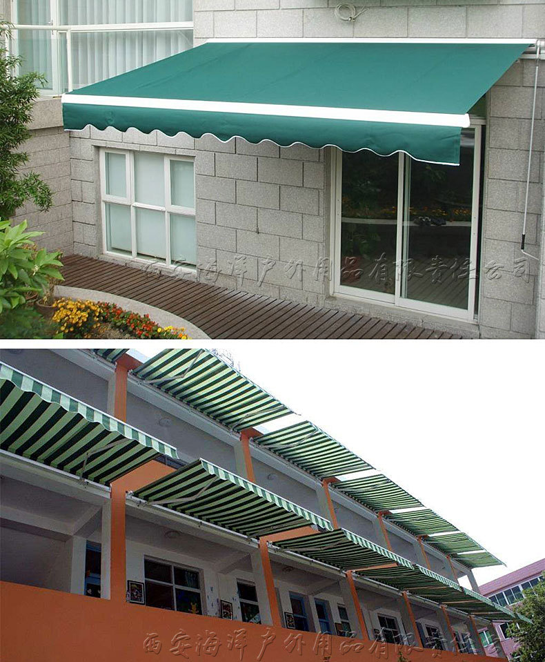 户外伸缩蓬遮阳篷 雨棚仓储篷 手摇阳台篷全铝合金定制批发
