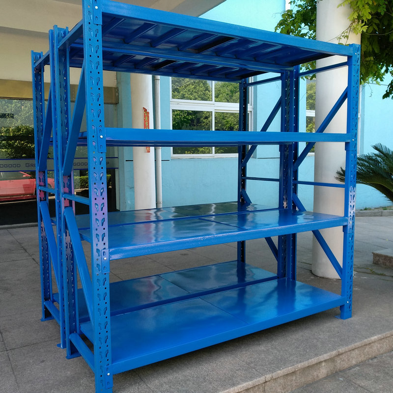 200kg中型仓储仓库货架 不锈钢金属四层货架 可拆卸简易货架批发