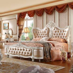 欧式床双人床法式卧室床1.8米床田园公主婚床卧室家具工厂批发