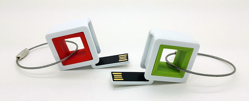 创意魔方u盘,方形折叠u盘,黑胶体个性锁扣u盘,儿童益智礼品u盘