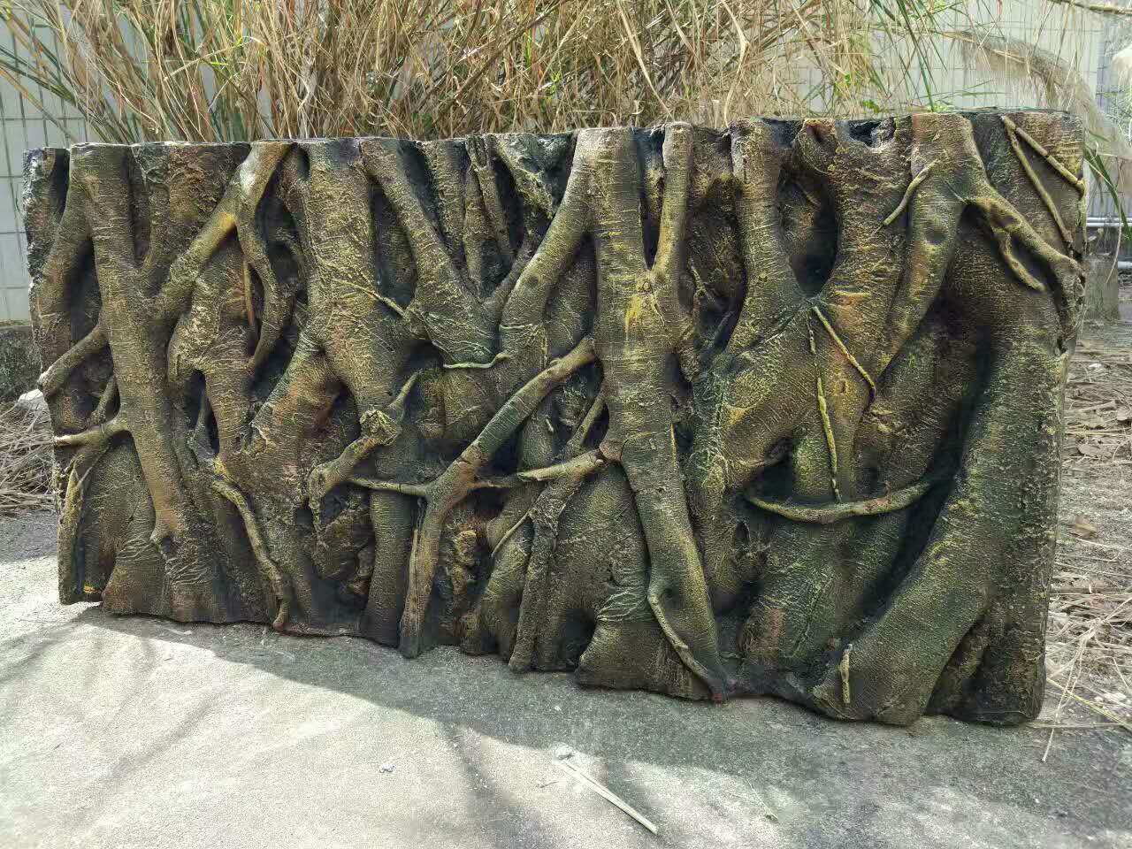 120*60*10 鱼缸背景板3d立体树根 爬宠箱龟缸鱼缸背景板造景墙