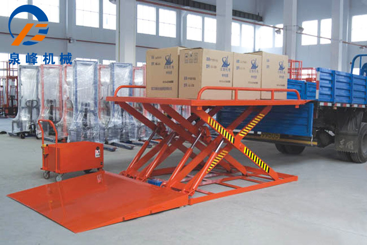 移动式装卸货物平台 电动小型升降机物流仓库上卸车台 简易登车桥