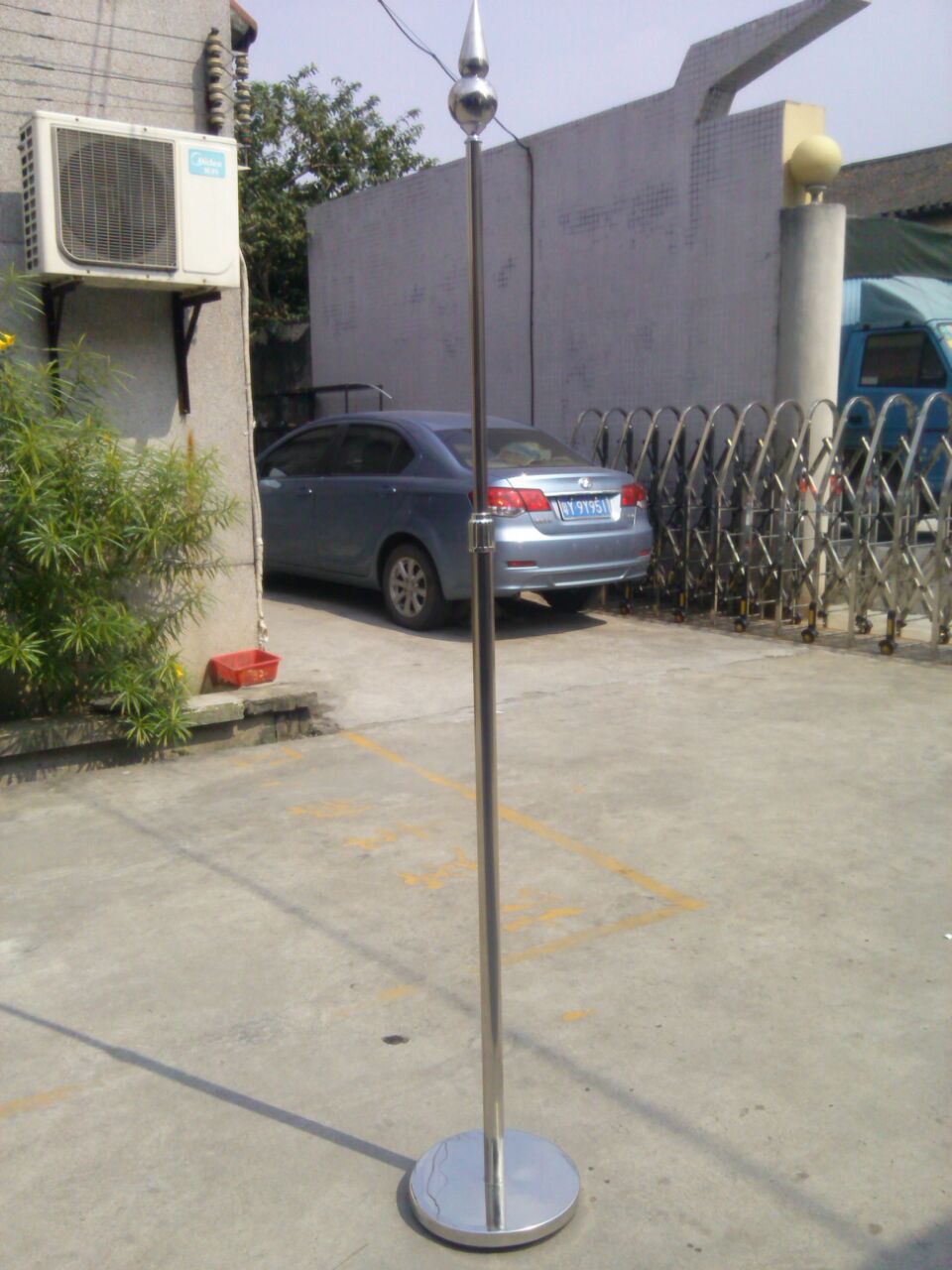 厂家定制 3m不锈钢酒店旗杆h-18可伸缩旗杆广告红旗旗杆