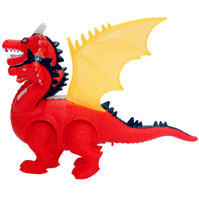电动行走恐龙三头龙仿真恐龙模型 闪光投影声音电动 地摊热卖