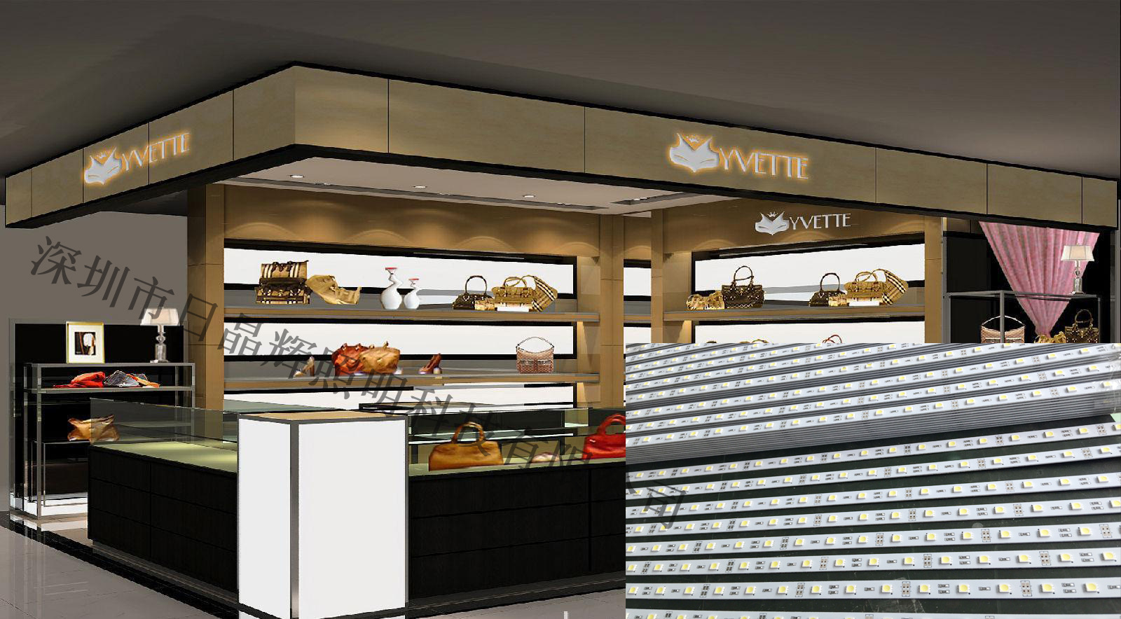 2835一米84灯led硬灯条 珠宝柜灯条手机眼镜货架展柜低压灯条dc12