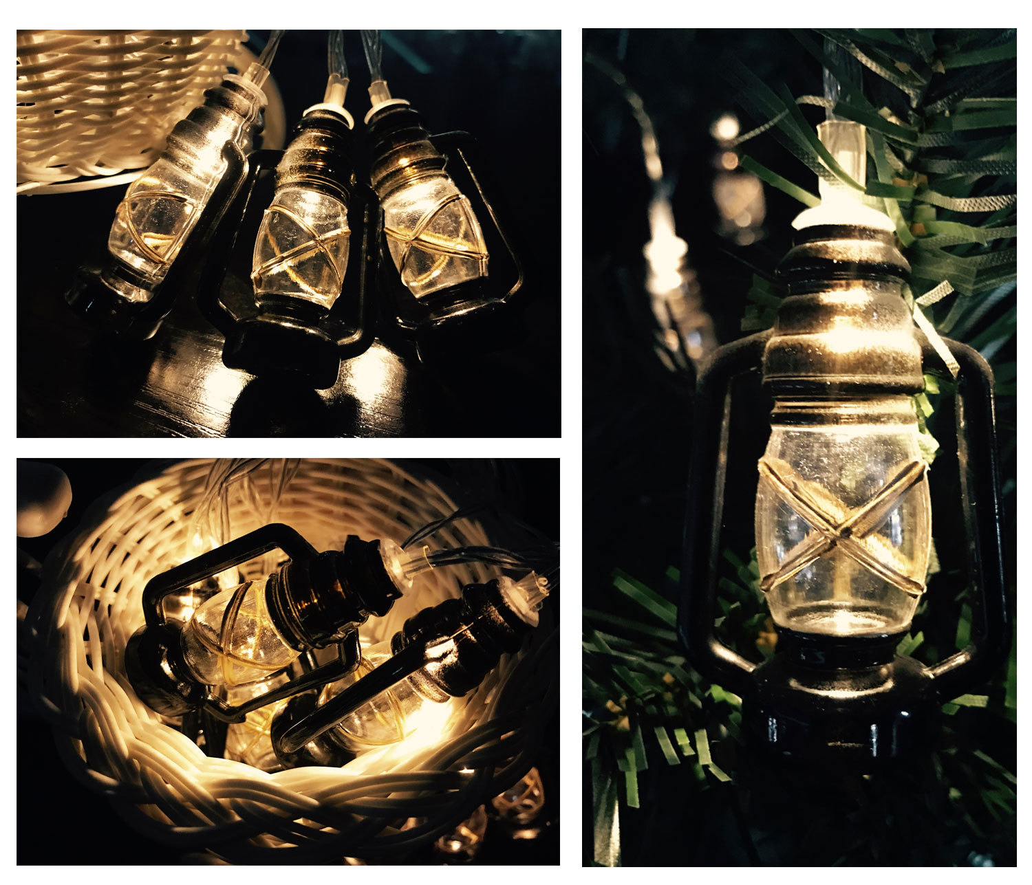 (1)led复古马灯灯串马蹄灯造型圣诞节日装饰老式煤油灯万圣节热销款