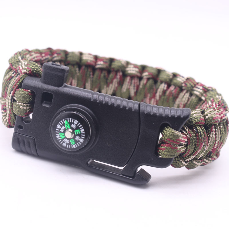 Paracord Bracelet Knife Outdoor Fire Knife Multifunctional Carrying Strap Camping Survival Outdoor Adventure Emergency Bangle Bracelet