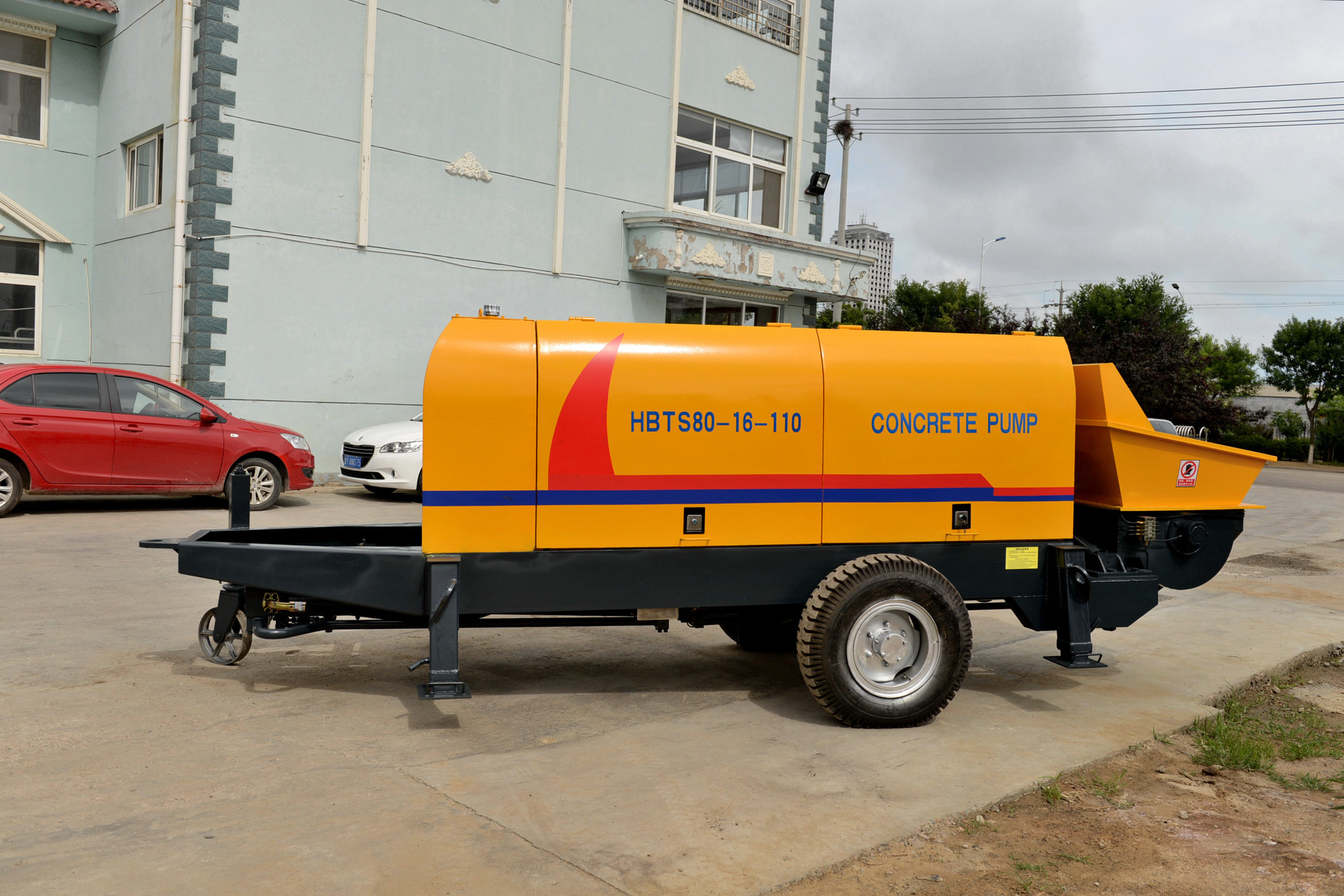 大型混凝土输送泵 80型水泥地泵 hbt80s-16-110 农用拖泵