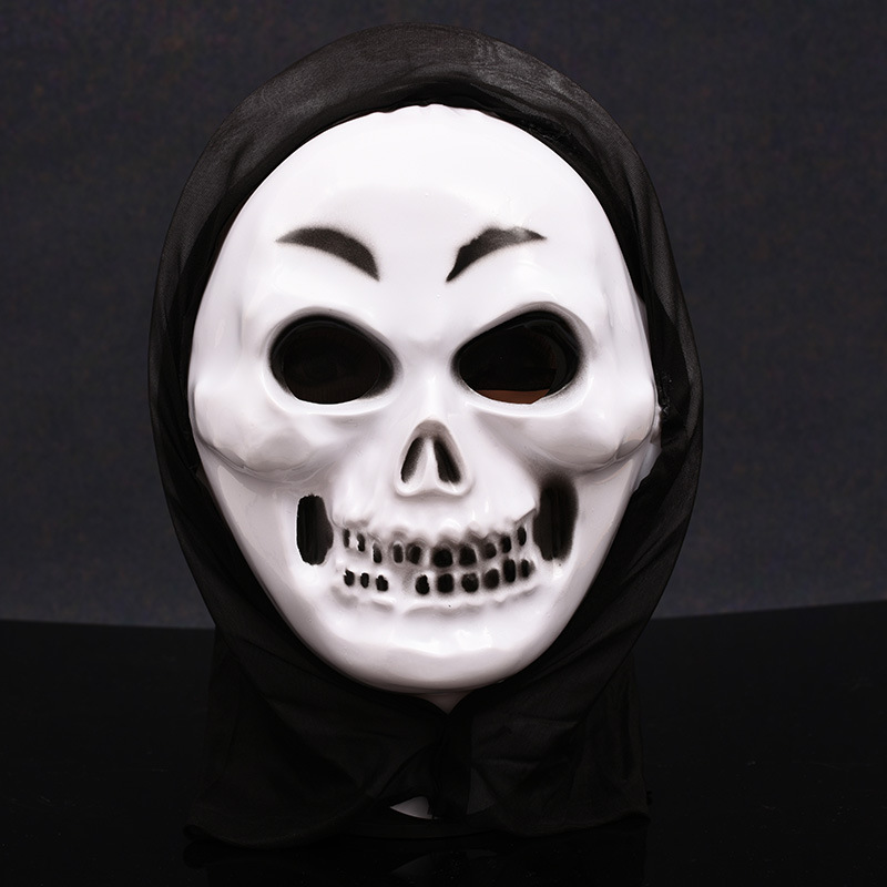 万圣节恐怖鬼脸面具cos化妆舞会道具整人惊声尖叫魔鬼骷髅面具